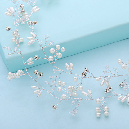 Elegant Wedding Hair Accessories with crystal and pearl details, perfect for bridal looks.